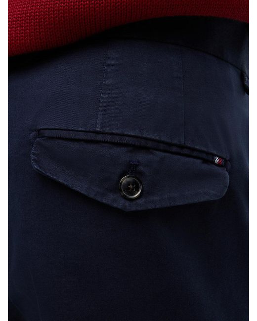 Tommy Hilfiger Blue New York Label Washed Regular Trousers for men