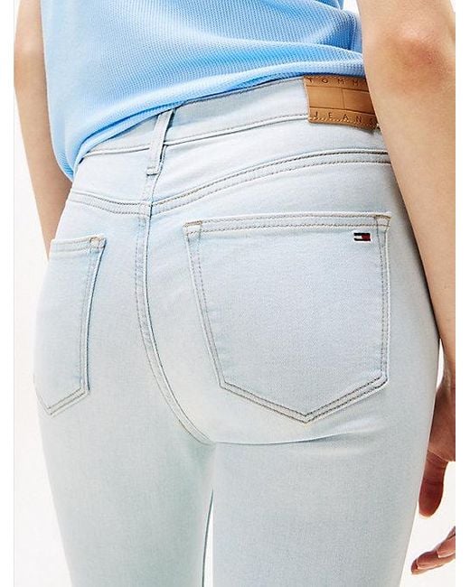 Tommy Hilfiger Blue Nora Knöchellange Skinny Jeans Mit Mittelhohem Bund