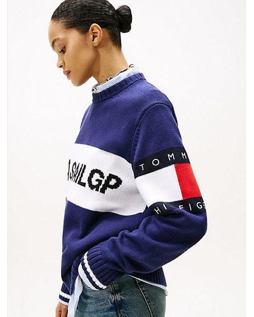 Tommy Hilfiger Tommy X U. Sail Gp Team Color Block-Pullover in Blue für Herren