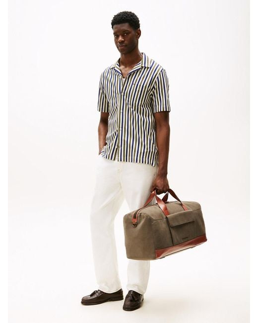 Borsone Casual Con Logo di Tommy Hilfiger in Brown da Uomo