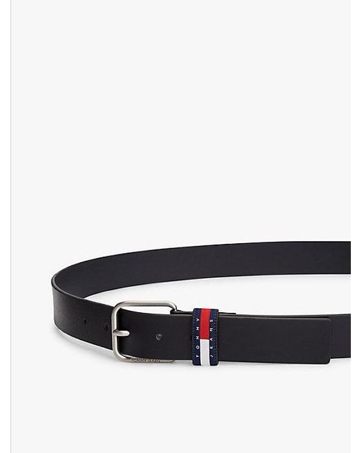 Tommy Hilfiger Ryan Ledergürtel Mit Logo-Schlaufe in Black für Herren