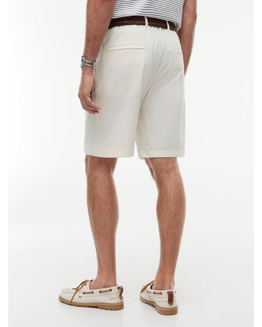 Tommy Hilfiger Natural Dover Flag Embroidery Regular Fit Chino Shorts for men