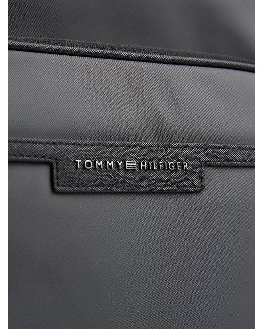 Zaino Tono Su Tono Con Logo di Tommy Hilfiger in Black da Uomo