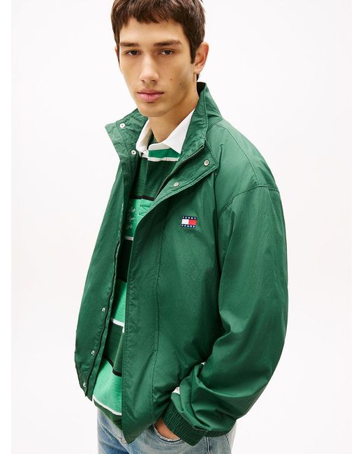 Tommy Hilfiger Green Flag Badge Back Logo Water Repellent Jacket for men
