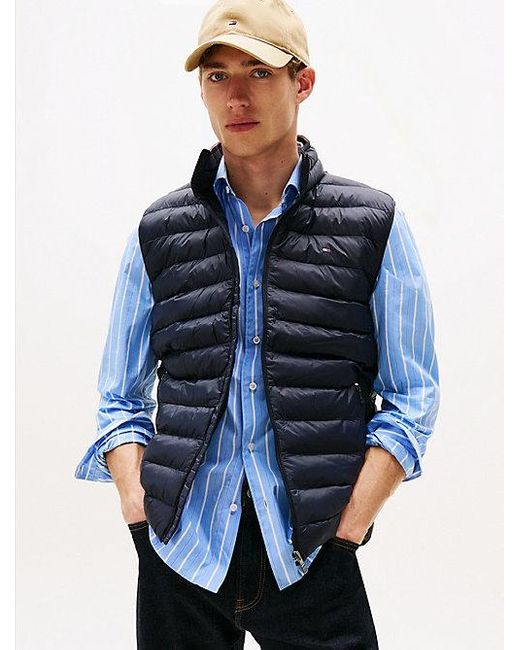 Tommy Hilfiger Compacte Quilted Bodywarmer in het Blue voor heren