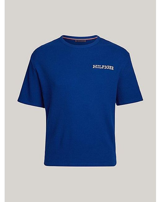 Tommy Hilfiger Plus Hilfiger Monotype Lounge-T-Shirt in Blue für Herren