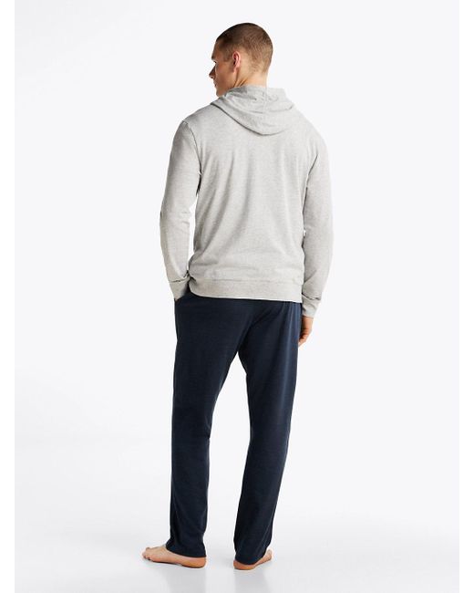 Tommy Hilfiger Gray Zip-thru Lounge Hoody for men