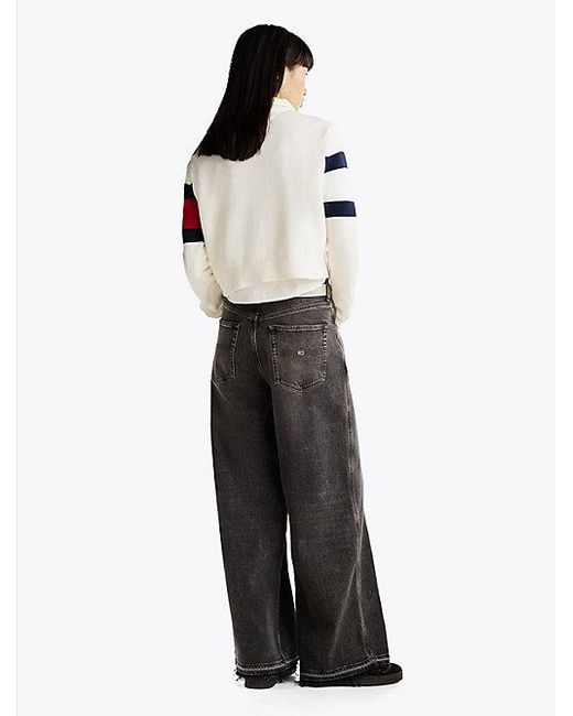 Jersey Color Block De Corte Amplio Con Logo Tommy Hilfiger de color Gray
