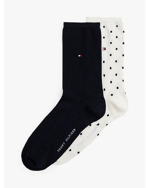 Tommy Hilfiger Set Van 2 Paar Sokken Met Polkadot in het Black