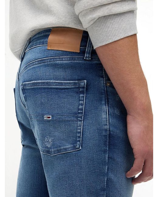 Tommy Hilfiger Red Scanton Distressed Slim Jeans for men