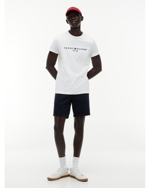 Tommy Hilfiger White Logo T-shirt for men