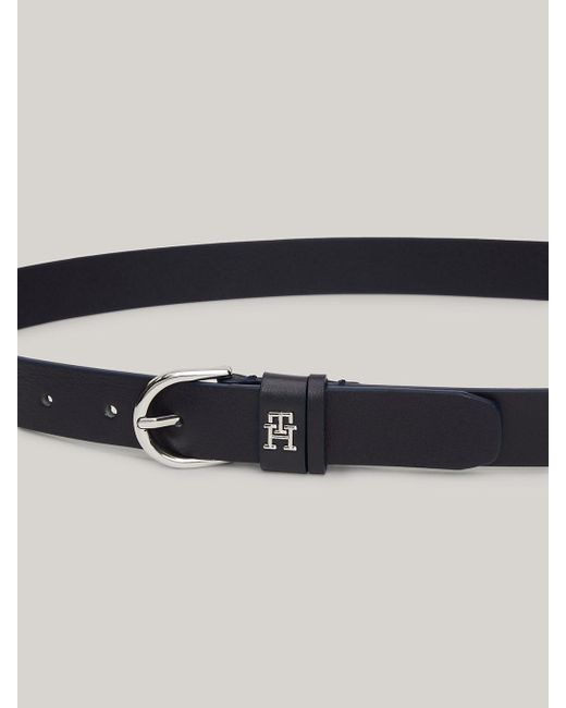 Tommy Hilfiger Blue Essential Effortless Leather Belt