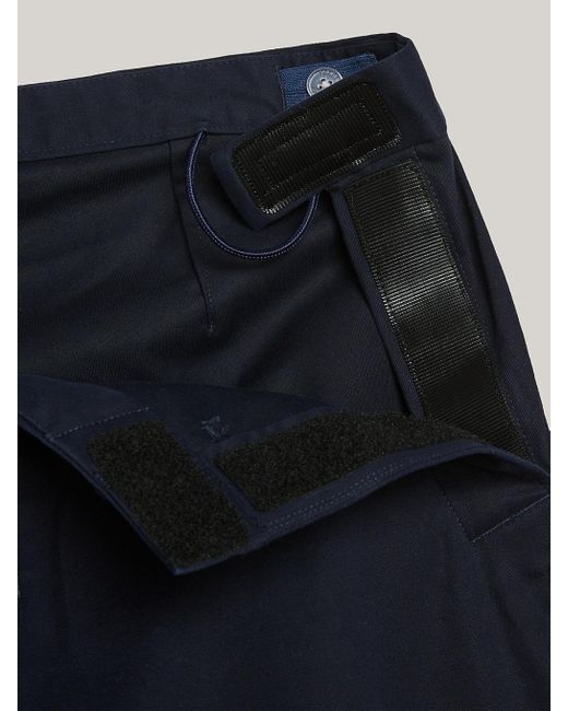 Tommy Hilfiger Blue Adaptive 1985 Collection Denton Pima Fitted Straight Chinos for men