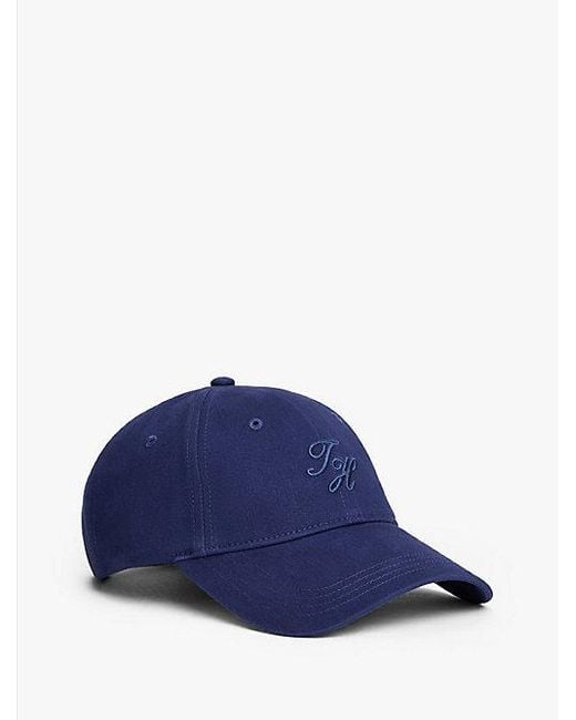 Tommy Hilfiger Blue Baseball-Cap Mit Aufgesticktem Th-Monogramm