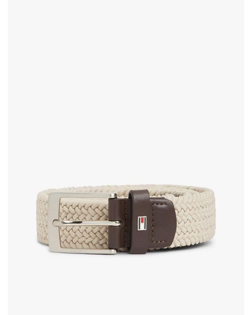 Cintura Elastica Con Fibbia Quadrata di Tommy Hilfiger in Multicolor da Uomo