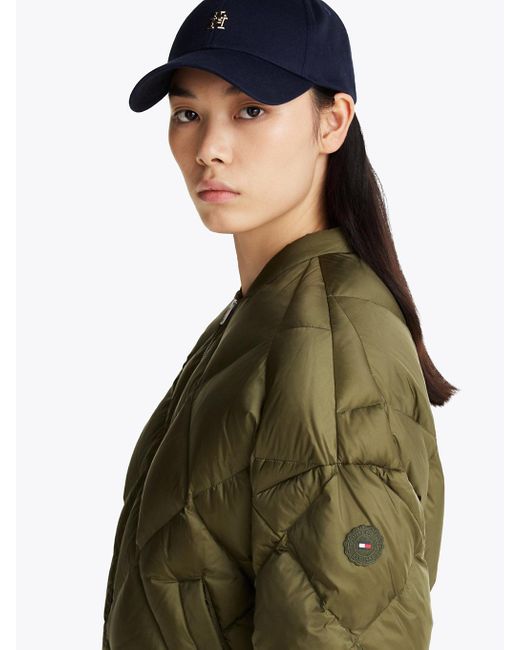Bomber Relaxed Fit Imbottito di Tommy Hilfiger in Green