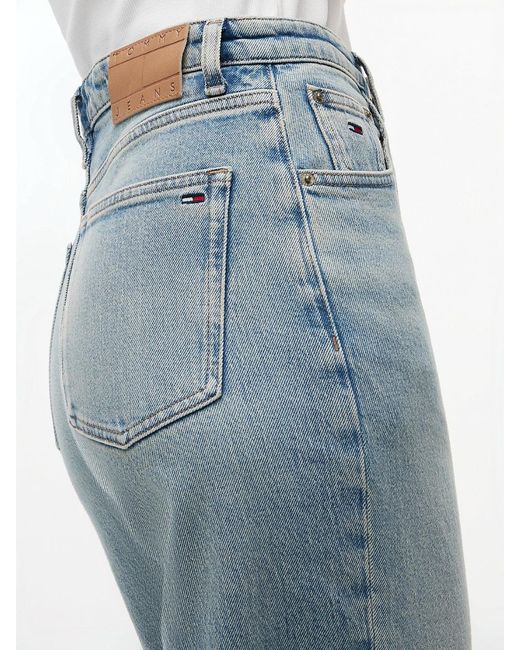 Tommy Hilfiger Blue Ultra High Rise Tapered Mom Jeans