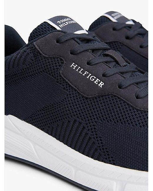 Tommy Hilfiger Leichtgewichtiger Sneaker Aus Strick in Blue für Herren