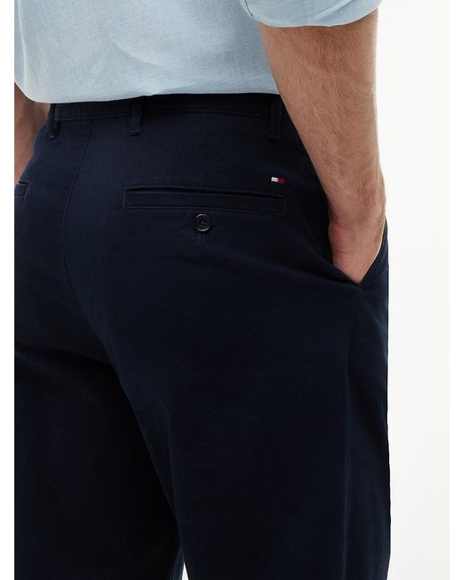 Tommy Hilfiger Blue Dover Regular Twill Chinos for men