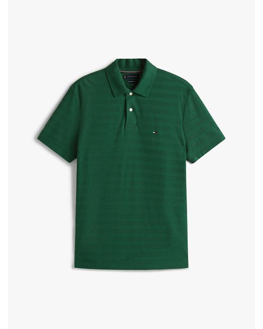 Polo Regular Fit di Tommy Hilfiger in Green da Uomo