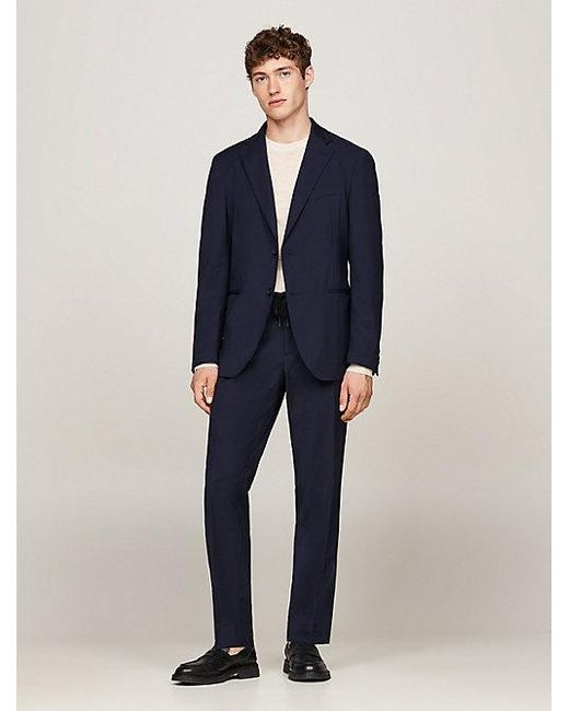 Tommy Hilfiger Unstrukturierter Slim Fit Anzug in Blue für Herren