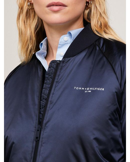 Tommy Hilfiger Blue Sport Essential Signature Padded Coat
