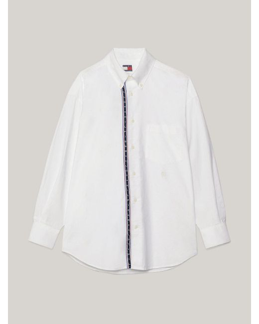 Chemise Oxford Tommy x CLOT à rayure Tommy Hilfiger pour homme en coloris White