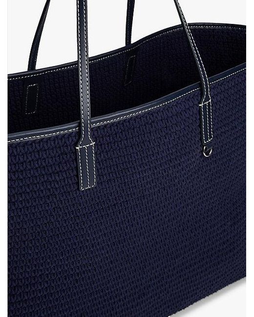 Tommy Hilfiger Blue The Runway Collection Tote-Bag Im Häkel-Design