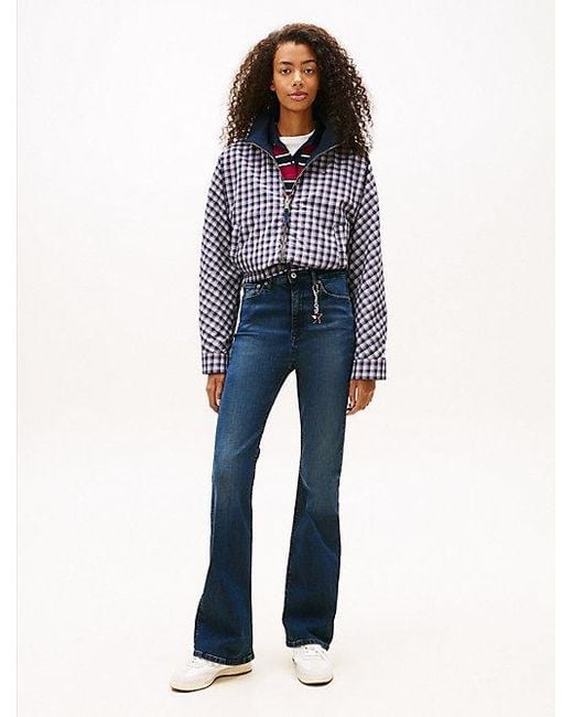 Vaqueros Sylvia Acampanados De Talle Alto Tommy Hilfiger de color Blue