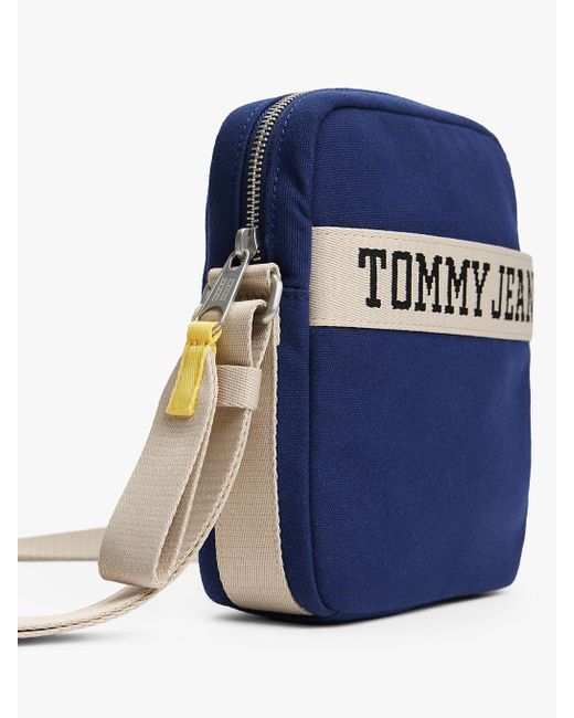 Borsa Reporter Rétro Bicolore di Tommy Hilfiger in Blue da Uomo