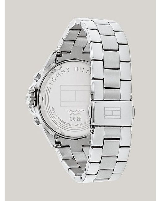 Tommy Hilfiger Roestvrijstalen Horloge Met Witte Wijzerplaat in het White