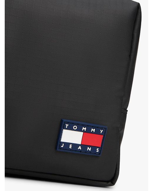Tommy Hilfiger Black Essential Tech Ripstop Washbag for men