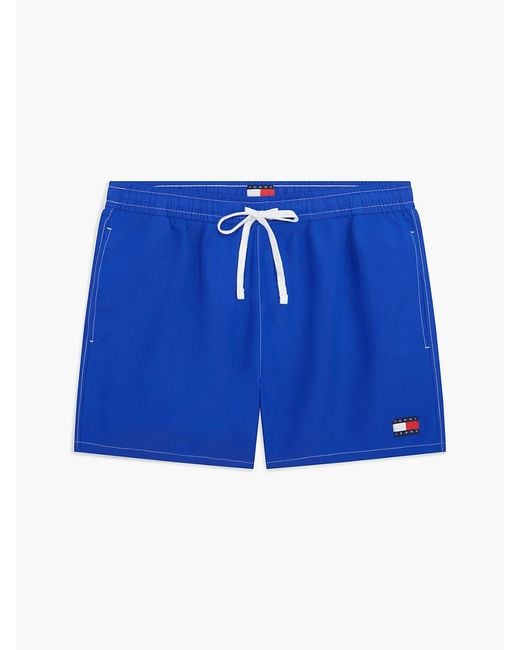 Tommy Hilfiger Blue Heritage Logo Mid Length Swim Shorts for men