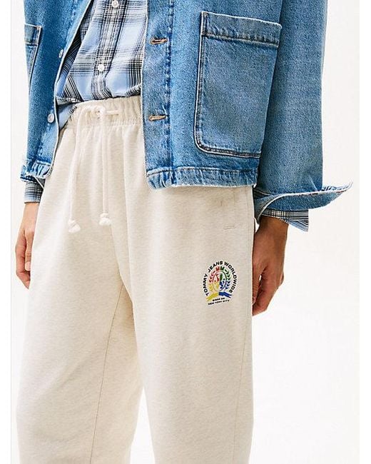 Tommy Hilfiger Varsity Relaxed Fit Jogger Met Logo in het Blue voor heren