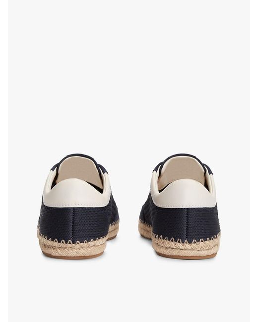 Tommy Hilfiger Blue Logo Rope Midsole Knit Trainers