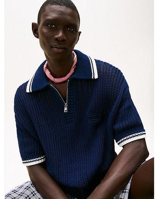 Polo Regular De Malla The Runway Collection Tommy Hilfiger de hombre de color Blue