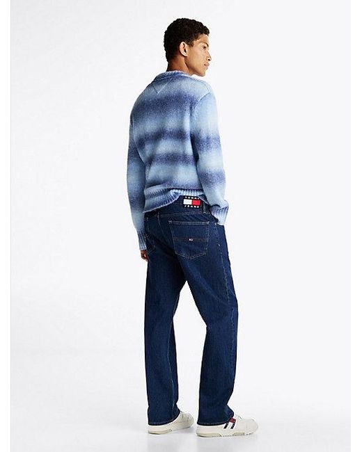 Vaqueros Rectos De Corte Regular Desteñidos Tommy Hilfiger de hombre de color Blue