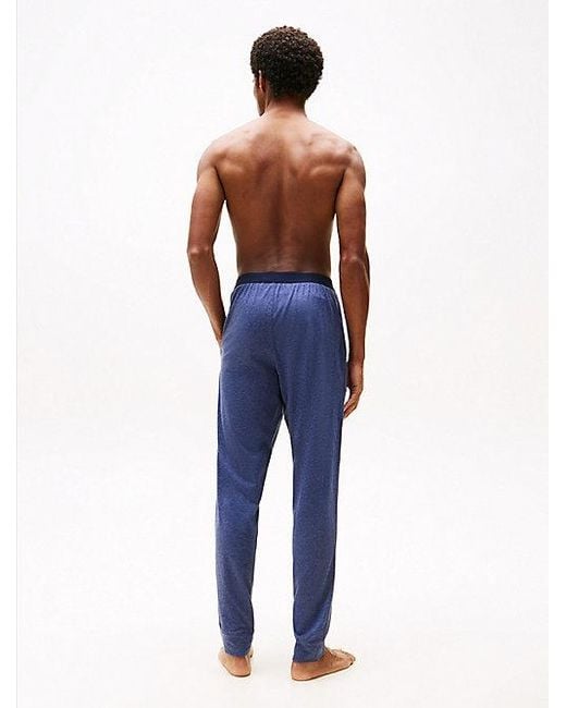 Pantalón De Pijama Original Con Bajo Elástico Tommy Hilfiger de hombre de color Blue