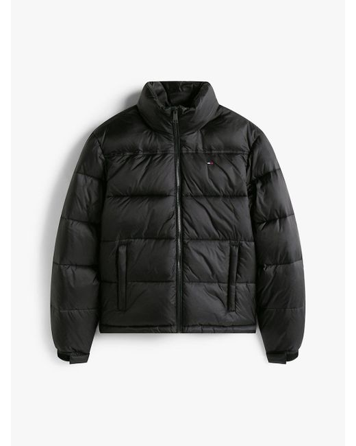 Doudoune Décontractée À Capuche Compressible Tommy Hilfiger en coloris Black