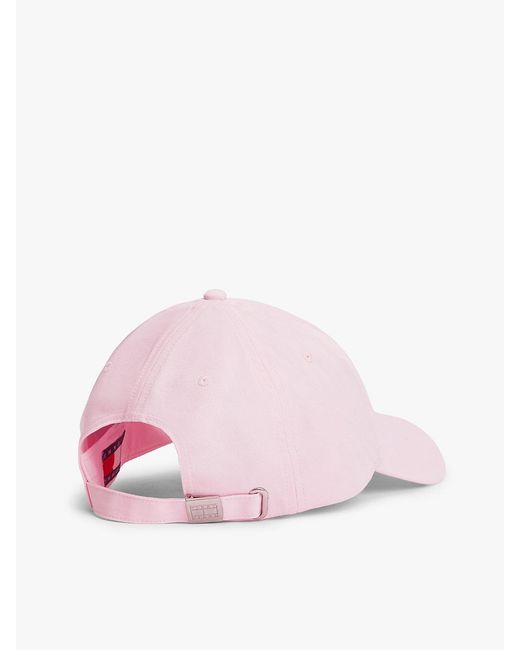 Tommy Hilfiger Pink Heritage Logo Baseball Cap