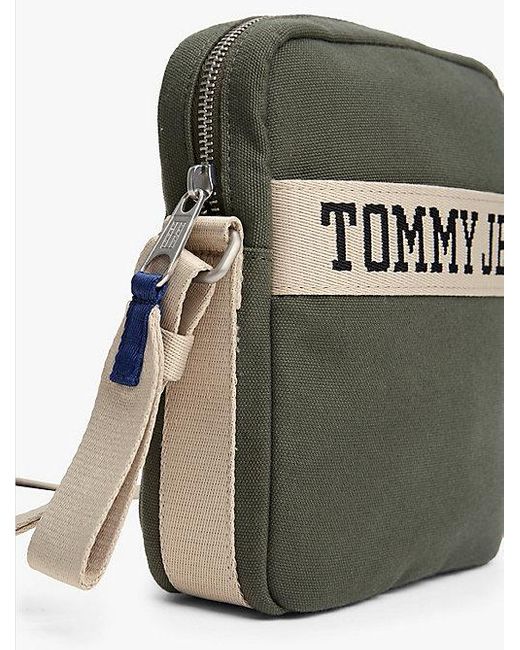 Tommy Hilfiger Retro Cool Small Crossbody Bag with Adjustable Strap Umhängetasche in Green für Herren