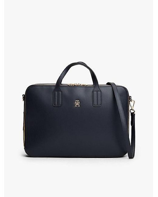 Tommy Hilfiger Blue Hilfiger Icon Laptop-Tasche Mit Th-Monogramm