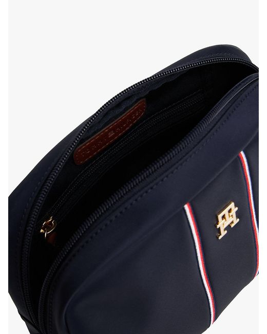 Tommy Hilfiger Blue Th Monogram Crossbody Camera Bag