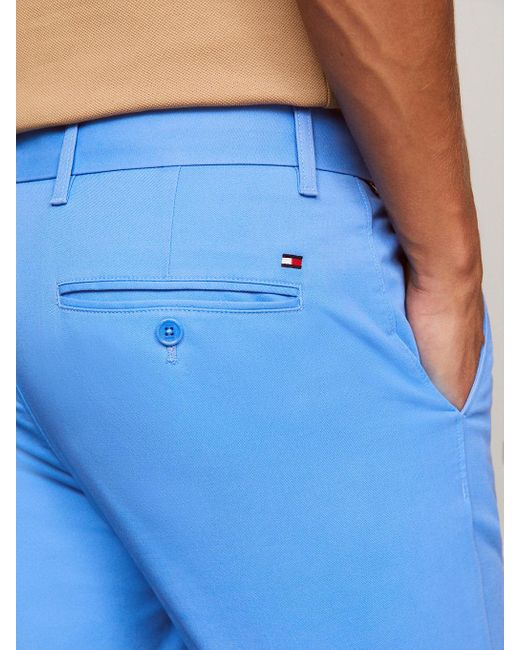 Chino slim Bleecker 1985 Collection en coton Tommy Hilfiger pour homme en coloris Blue