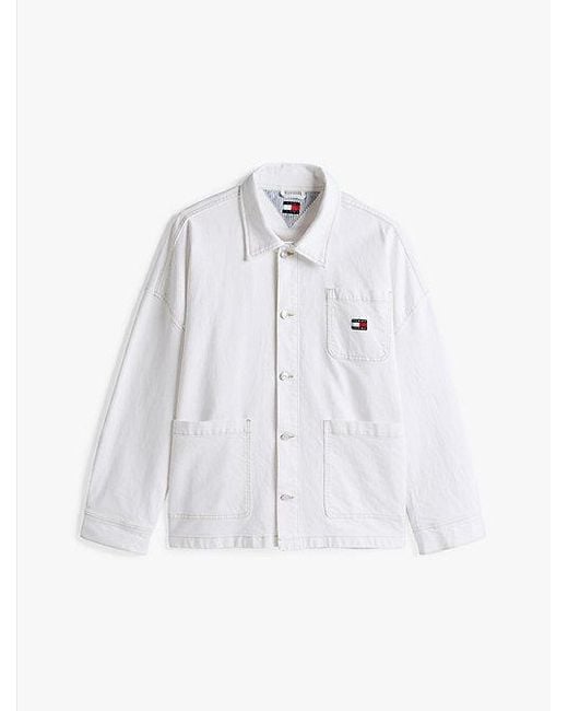 Tommy Hilfiger Relaxed Utility-Jack in het White voor heren