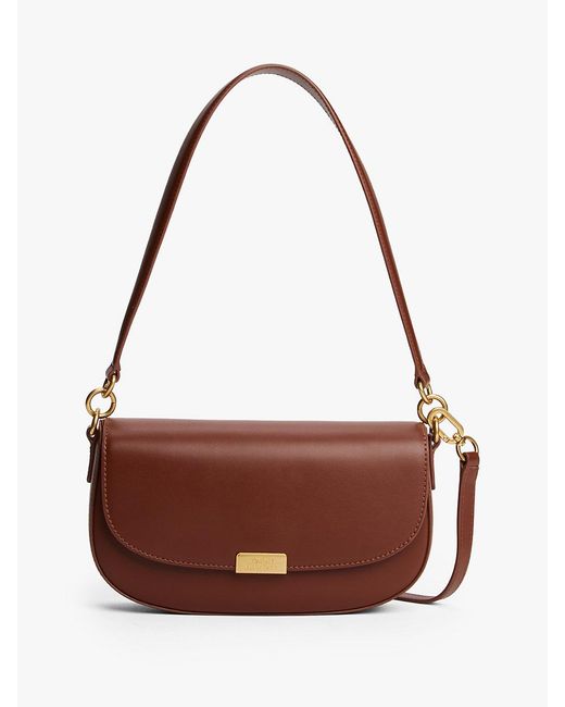 Tommy Hilfiger Brown Iconic Leather Crossbody Bag