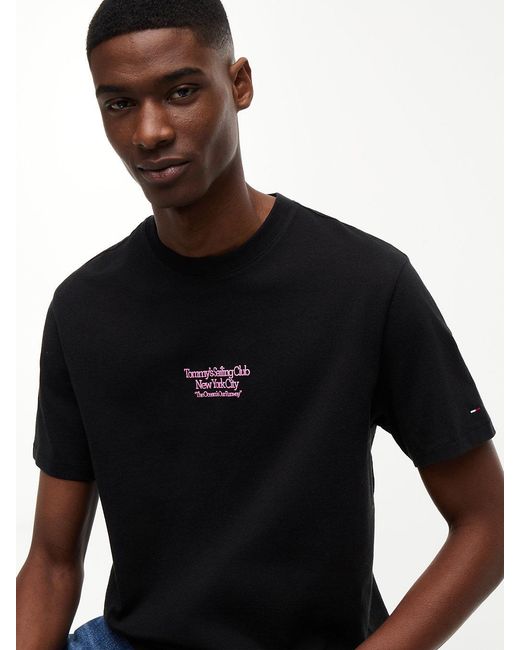 Tommy Hilfiger Blue Back Graphic Relaxed Jersey T-Shirt for men