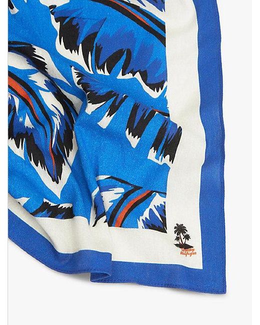 Pañuelo Cuadrado Con Estampado Tropical Tommy Hilfiger de hombre de color Blue