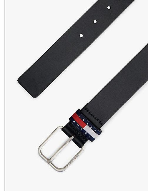 Tommy Hilfiger Ryan Ledergürtel Mit Logo-Schlaufe in Black für Herren