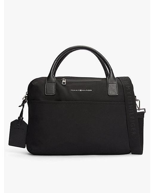 Tommy Hilfiger Laptoptas Met Adreslabel in het Black voor heren